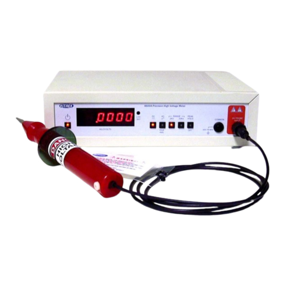 Vitrek 4600A Operating Manual