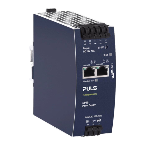 Puls DIMENSION CP Series Manual