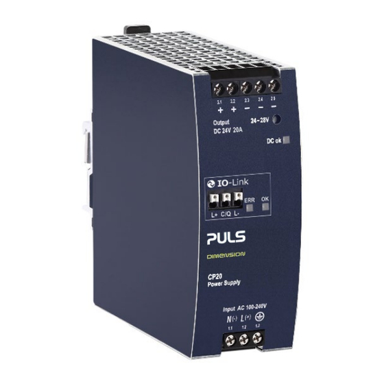 Puls DIMENSION CP Series Manual