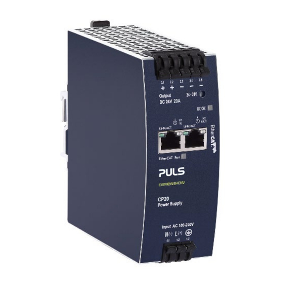 Puls DIMENSION CP Series Manual