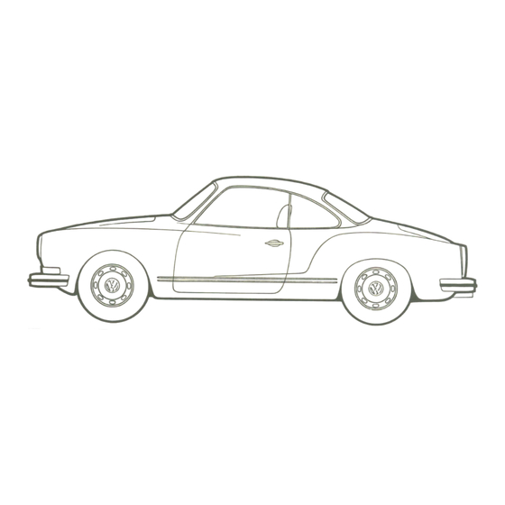 User Manuals: Volkswagen 1974 Karmann Ghia Classic Car
