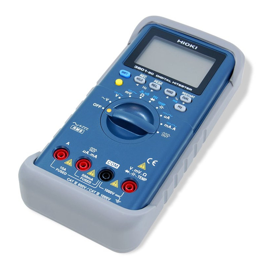 Hioki 3801-50 Instruction Manual