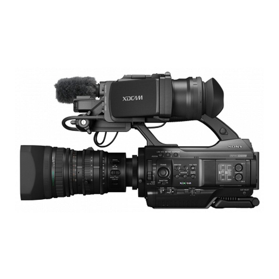 Sony PMW-300 XDCAM Camcorder Manuals