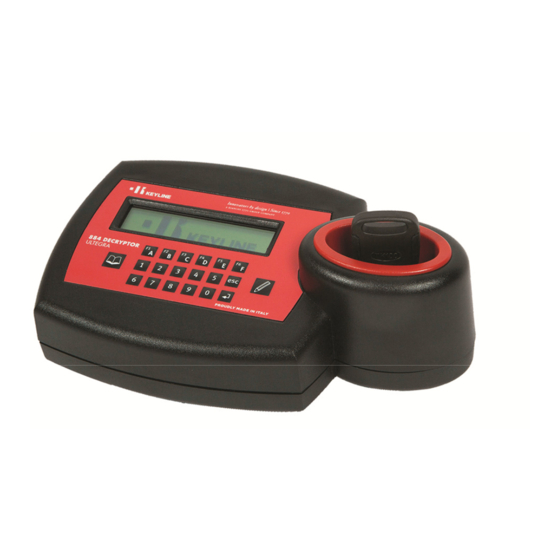 Keyline 884 DECRYPTOR ULTEGRA Quick Start Manual