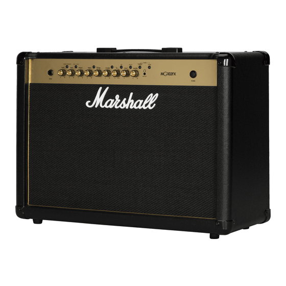 Marshall Amplification MG GOLD SERIES Owner's Manual