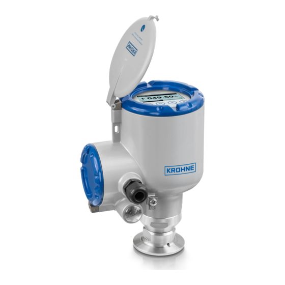 KROHNE OPTIWAVE 500 Series Supplementary Instructions Manual