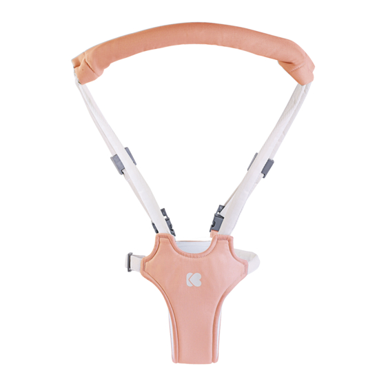 KIKKA BOO WALKING BELT GIA Instructions For Use Manual