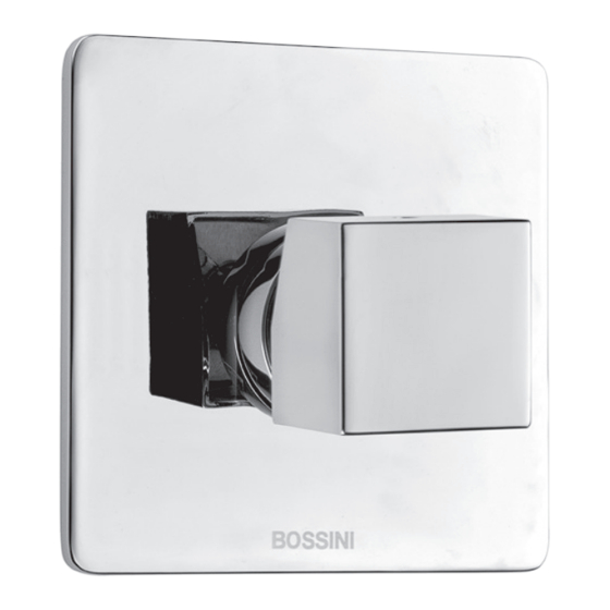 Bossini Z00007/Z00067 Installation And Care Instructions