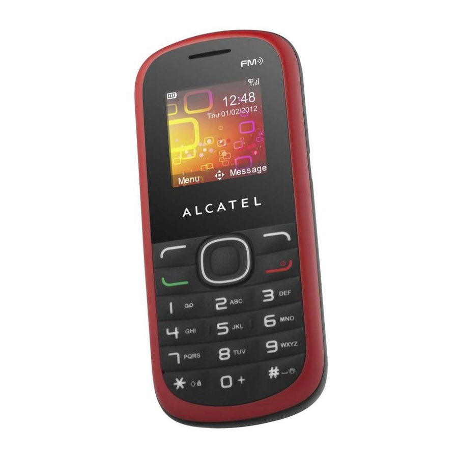 Alcatel 308A - Cell Phone Quick Start Manual