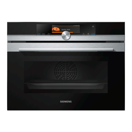 Siemens CS658GR 7 Series User Manual And Installation Instructions