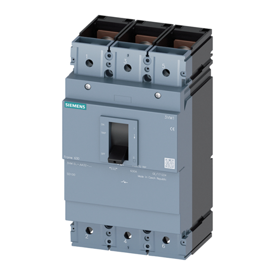 Siemens 3VM1340-1AA 2 Series Operating Instructions Manual