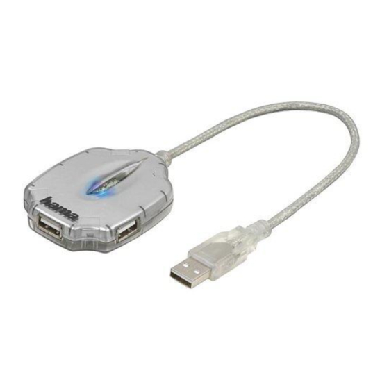 Hama Bluetooth USB-Hub USB 2.0 Operating	 Instruction