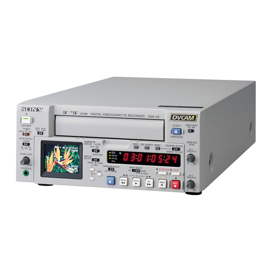  SONY DSR-25 DVCAM Grabadora de vídeo digital y reproductor  NTSC/PAL : Electrónica