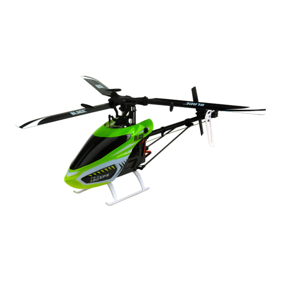 Horizon Hobby BLADE TRIO 180 CFX Instruction Manual