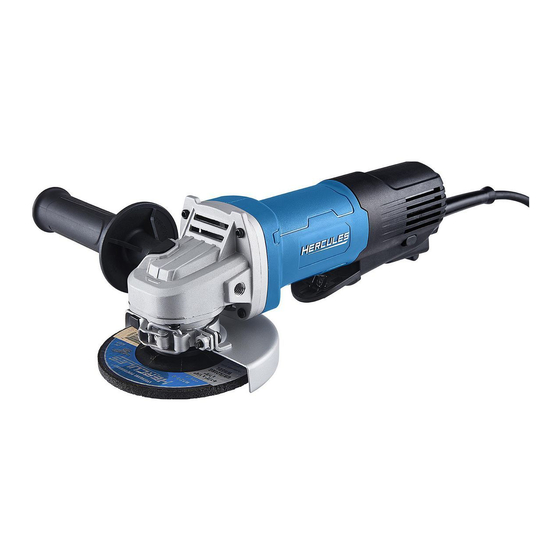 User Manuals: Hercules HE61P Angle Grinder