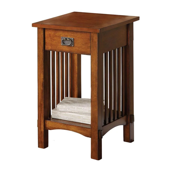 Furniture of America Valencia CM-AC209 Assembly Instructions Manual