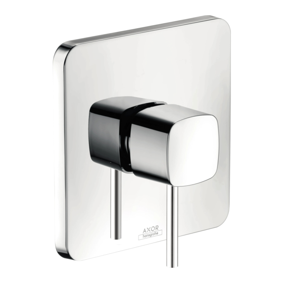 Hans Grohe AXOR Terrano 37404 1 Series Installation/User Instructions/Warranty