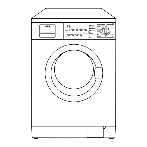 AEG Electrolux LAVAMAT L 72805 Instruction Booklet
