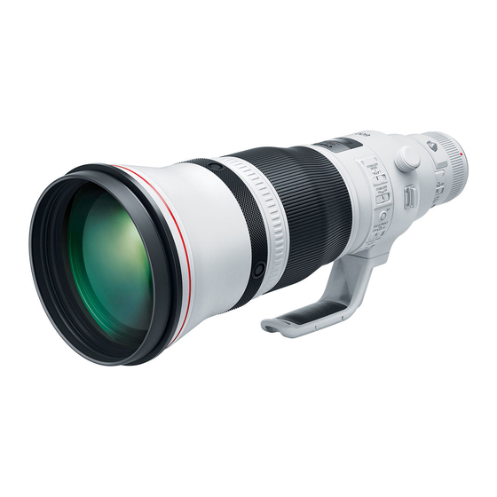 Canon EF 500mm f/4L IS II USM Instructions Manual