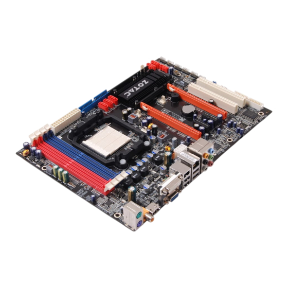 Zotac nForce 750a User Manual