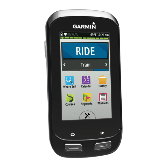 Garmin Edge 1000 Quick Start Manual