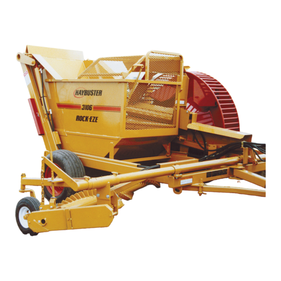 Duratech Haybuster 3106 ROCK-EZE Operating Instructions And Parts List Manual