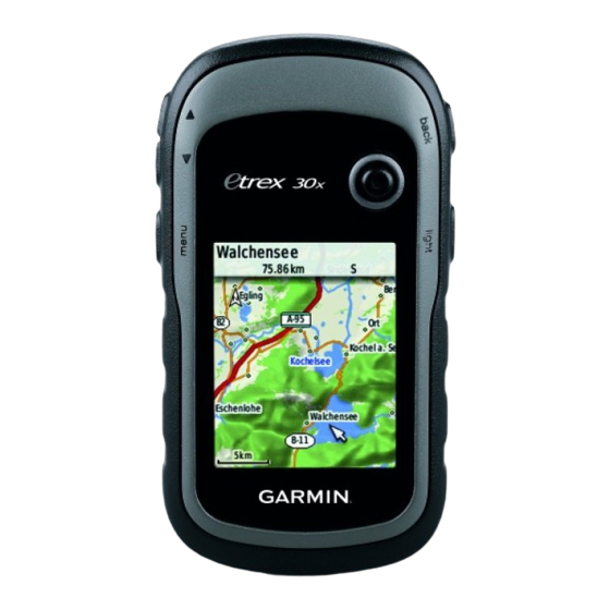 Garmin E Trex 30 Manual