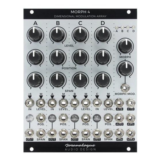 Joranalogue MORPH 4 Manual