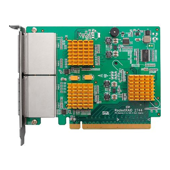 HighPoint RocketRAID 2700 Series User Manual