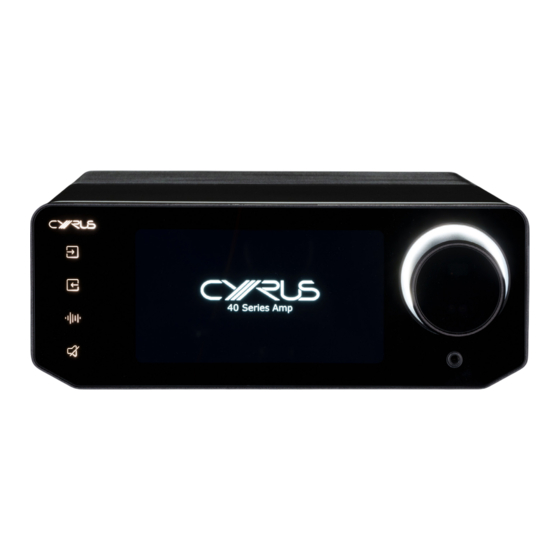 Cyrus 40 Series User Manual