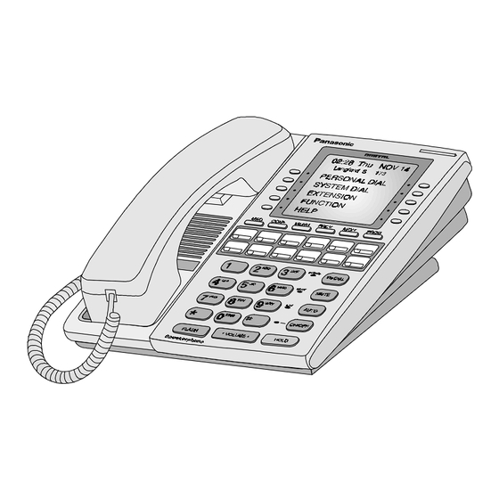 Panasonic DBS Caller ID Manuals