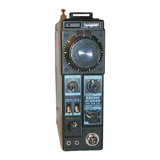 Icom IC-202S Instruction Manual