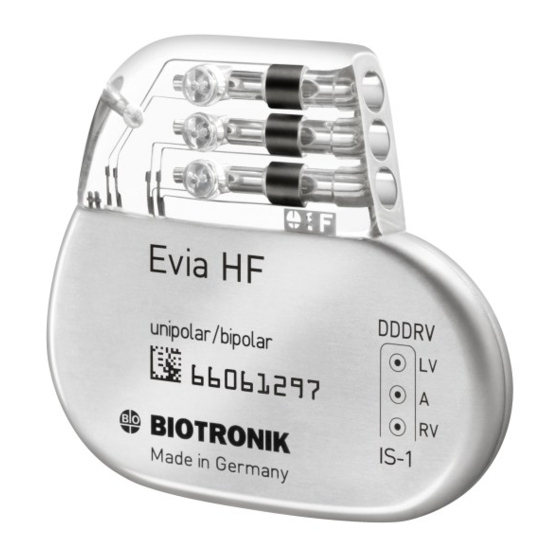 BIOTRONIK Evia HF ProMRI Technical Manual