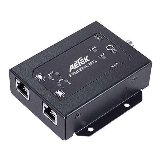 AETEK XE52-120-TX Quick Installation Manual