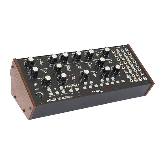 Moog MOTHER-32 Manual Addendum