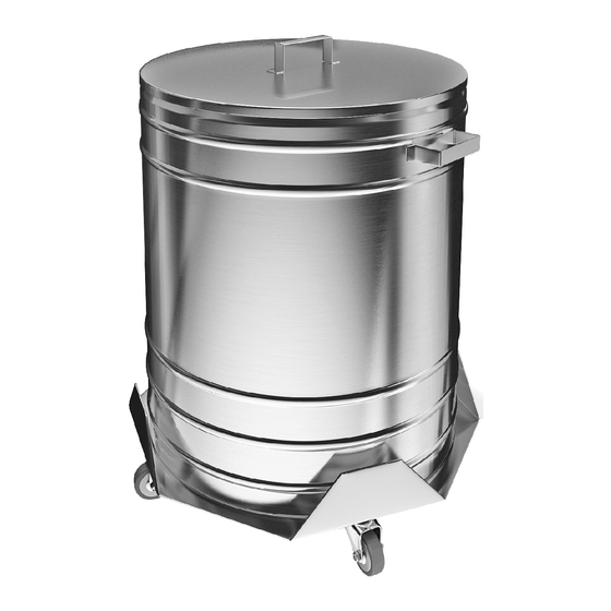 User Manuals: HURAKAN HKN KGB-21 Wheeled Garbage Bin