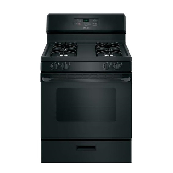 User Manuals: Crosley XGF300 Free-standing Gas Range