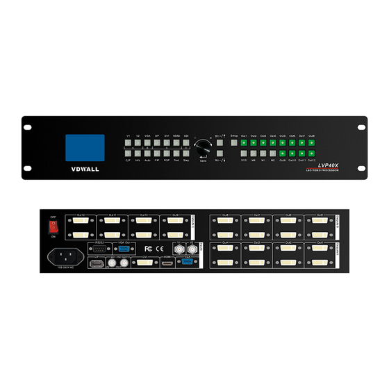 Vdwall LVP40X User Manual