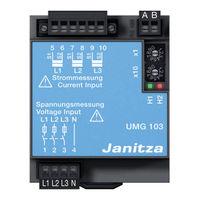 janitza UMG 103 Installation And Putting Into Service