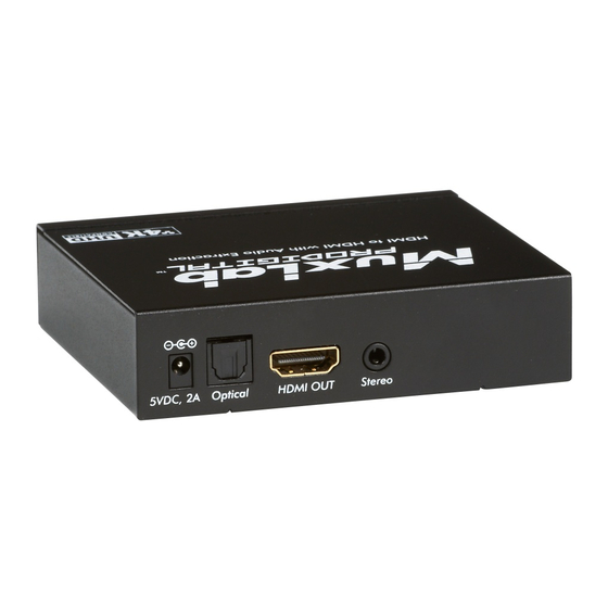 MuxLab 500431 Quick Installation Manual