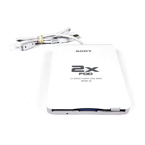 Sony MPF88E-UA Operating Instructions Manual