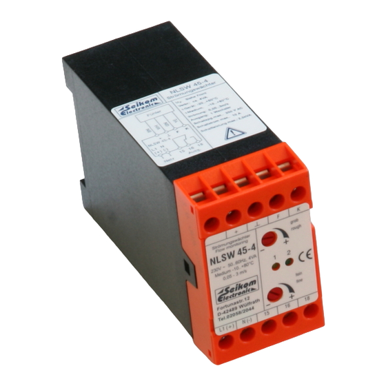 Seikom Electronic NLSW45-4 Installation And Operating Instruction