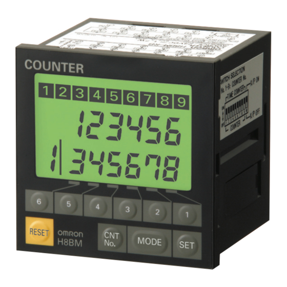 Omron H8BM-R Series Quick Start Manual