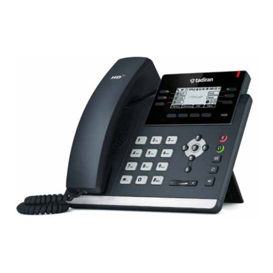 Tadiran Telecom SIP-T42G Quick Start Manual