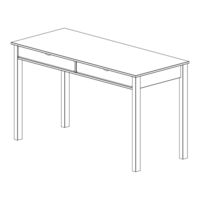 RealRooms Products RH LIV DESK 2DRW LRG WHT 3020119RR Instruction Booklet