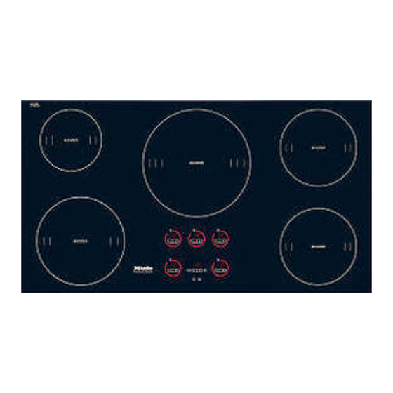 Miele KM 5773 Induction Cooktop Manuals