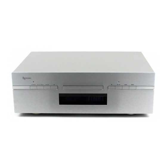 Esoteric  SA-10 Owner's Manual