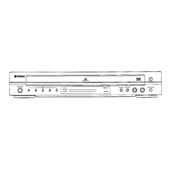 Yamaha DVD-C750 Owner's Manual