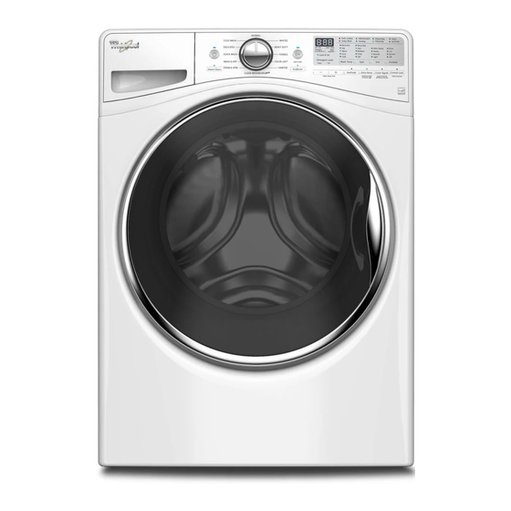 Whirlpool WFW92HEFW Installation Instructions Manual