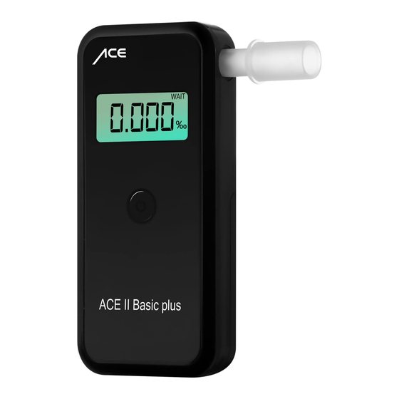 Ace Alcoscan  II User Manual